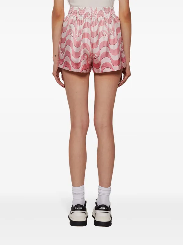 ショートパンツ AMIRI Women Shorts  Burmudas PF23WKB021900 RED Amiri Red & Multicolour Paisley Woven Shorts - BOPF