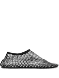 Christopher Esber Minette crystal ballerina shoes - Black