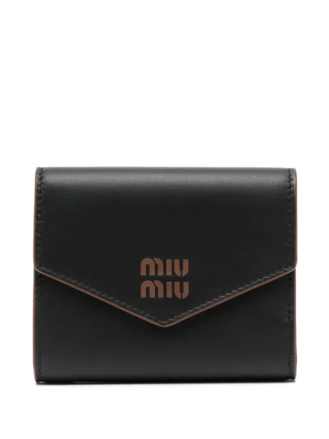 Miu Miu logo-embossed trifold wallet