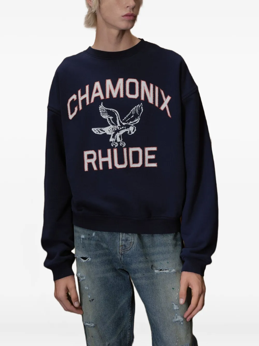 RHUDE eagle-embroidered crewneck sweater | Sweatshirts | Image 2