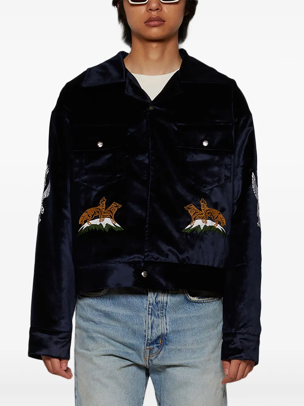 RHUDE Woodland Hills jack Blauw