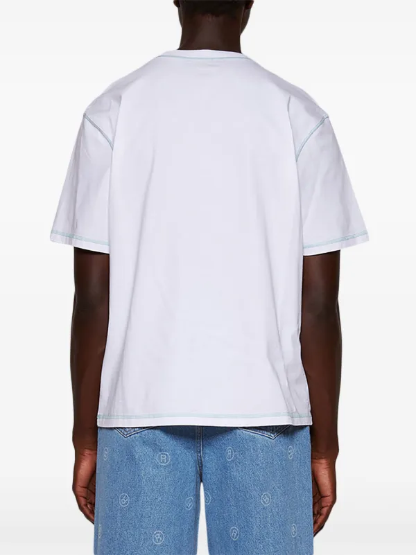 Martine Rose メンズ コットン クルーネック Tシャツ Martine Rose クルーネック Tシャツ | ホワイト | FARFETCH JP