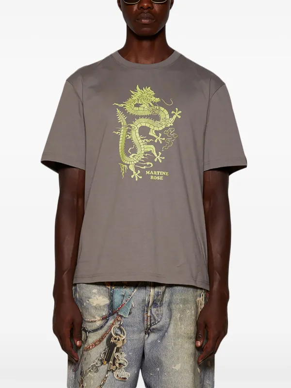 Martine Rose クルーネック Tシャツ | ブラウン | FARFETCH JP