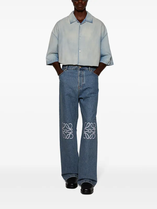 LOEWE ショートスリーブデニムシャツ　美品　即完　定価14万程 LOEWE ショートスリーブデニムシャツ美品即完定価14万程