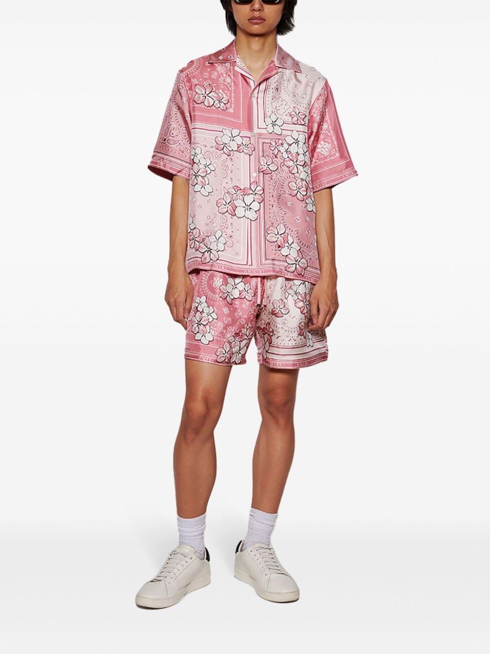 AMIRI bandana floral shorts - Roze