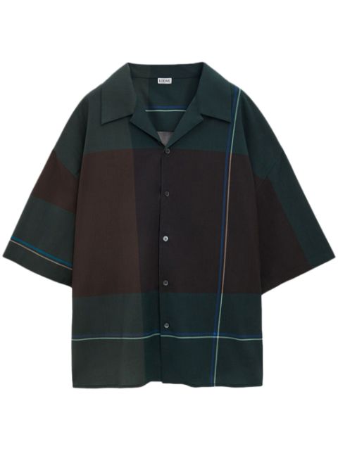 LOEWE checked short sleeve shirt Men