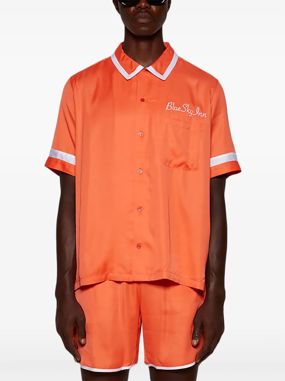 BLUE SKY INN Overhemd met print Oranje