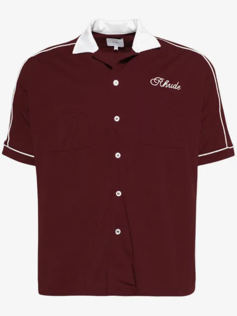 RHUDE Chamonix Mont-Blanc bowling shirt