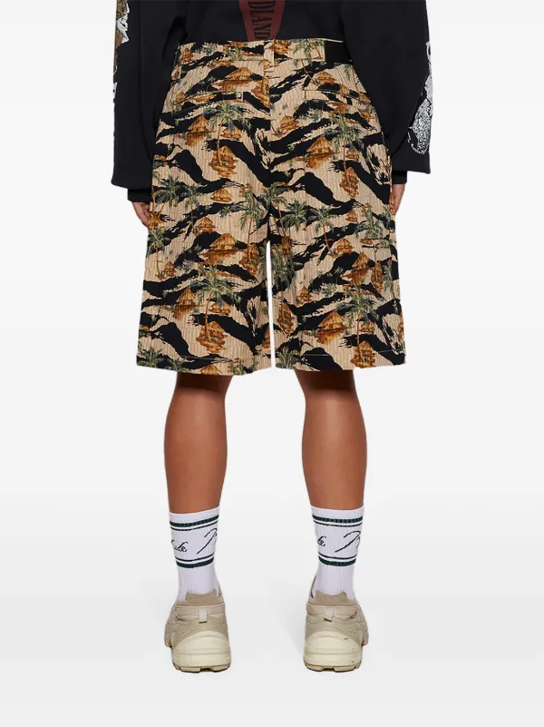 AMIRI Repeat Palm ショートパンツ | ブラウン | FARFETCH JP