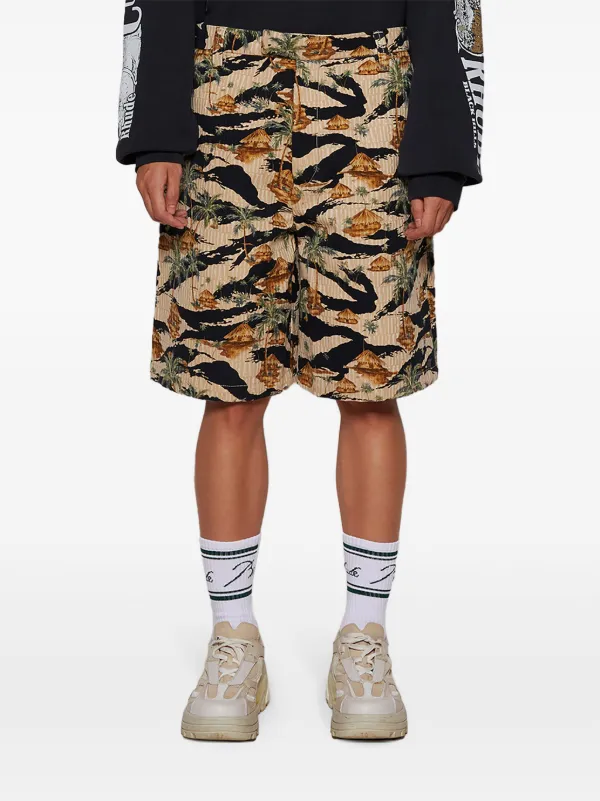 AMIRI Repeat Palm ショートパンツ | ブラウン | FARFETCH JP