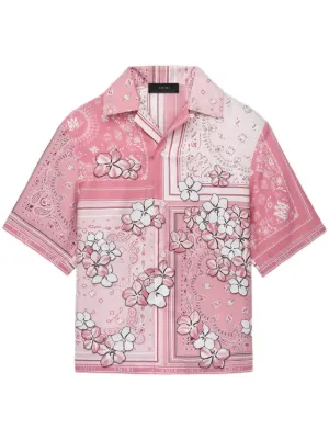 AMIRI シルクシャツ | ブラック | FARFETCH JP