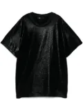 Maje lamé T-shirt - Black