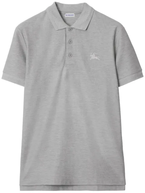 Burberry logo-embroidered cotton polo shirt Men