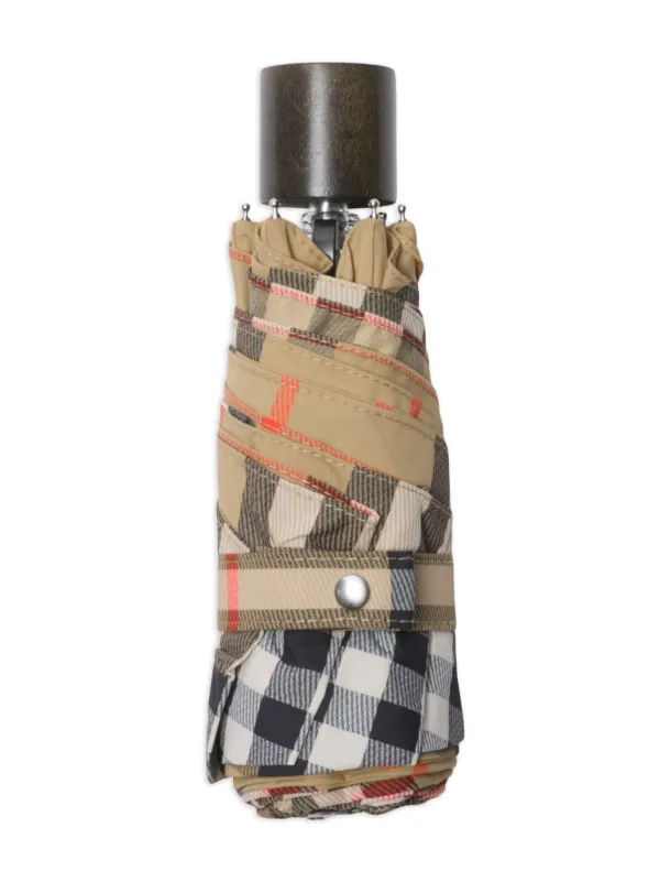 Burberry チェック 折りたたみ傘 | ニュートラル | FARFETCH JP
