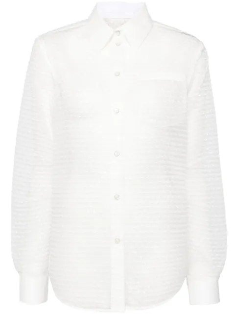 Helmut Lang curved bubblewrap shirt