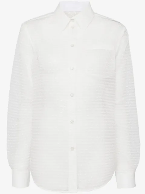 Helmut Lang curved bubblewrap shirt