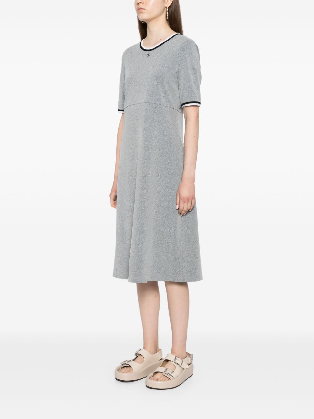 CHANEL crew neck short sleeves dress Women