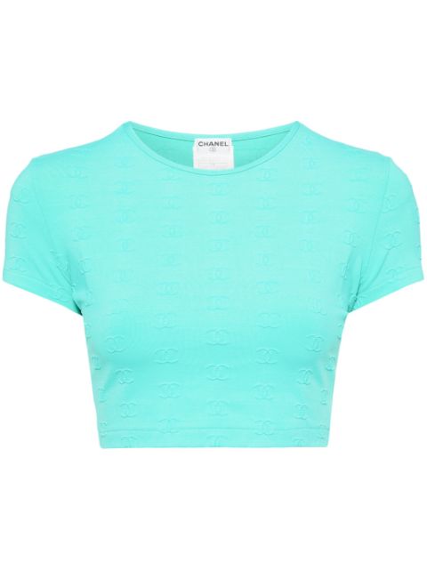 HOT SALE CHANEL 1997 cropped T-shirt Women