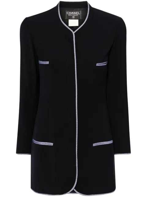 CHANEL Pre-Owned chamarra de lana