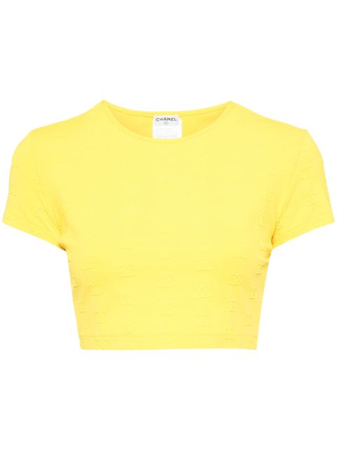 HOT SALE CHANEL 1997 cropped T-shirt Women