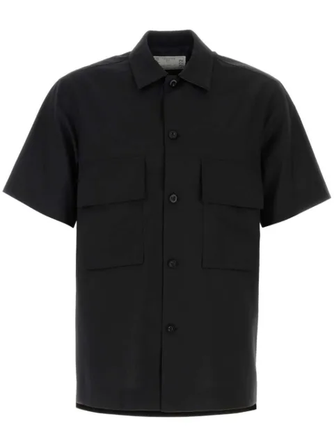sacai spread-collar shirt