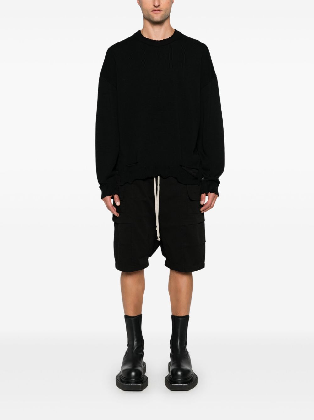 Rick Owens DRKSHDW Creatch cargo shorts - Zwart