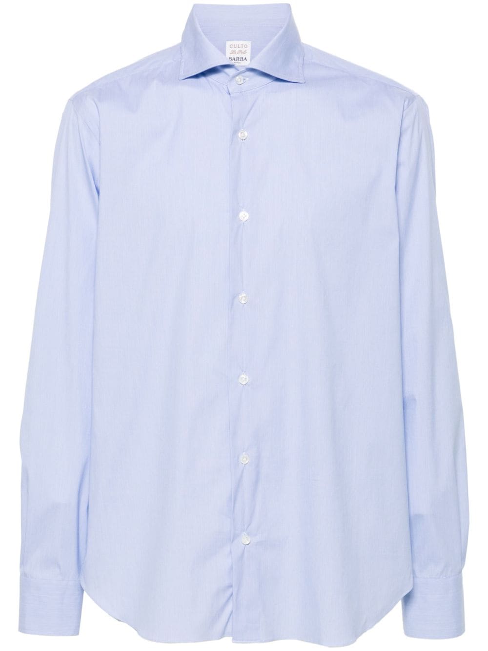 Shop Barba Plain Shirt In Blue