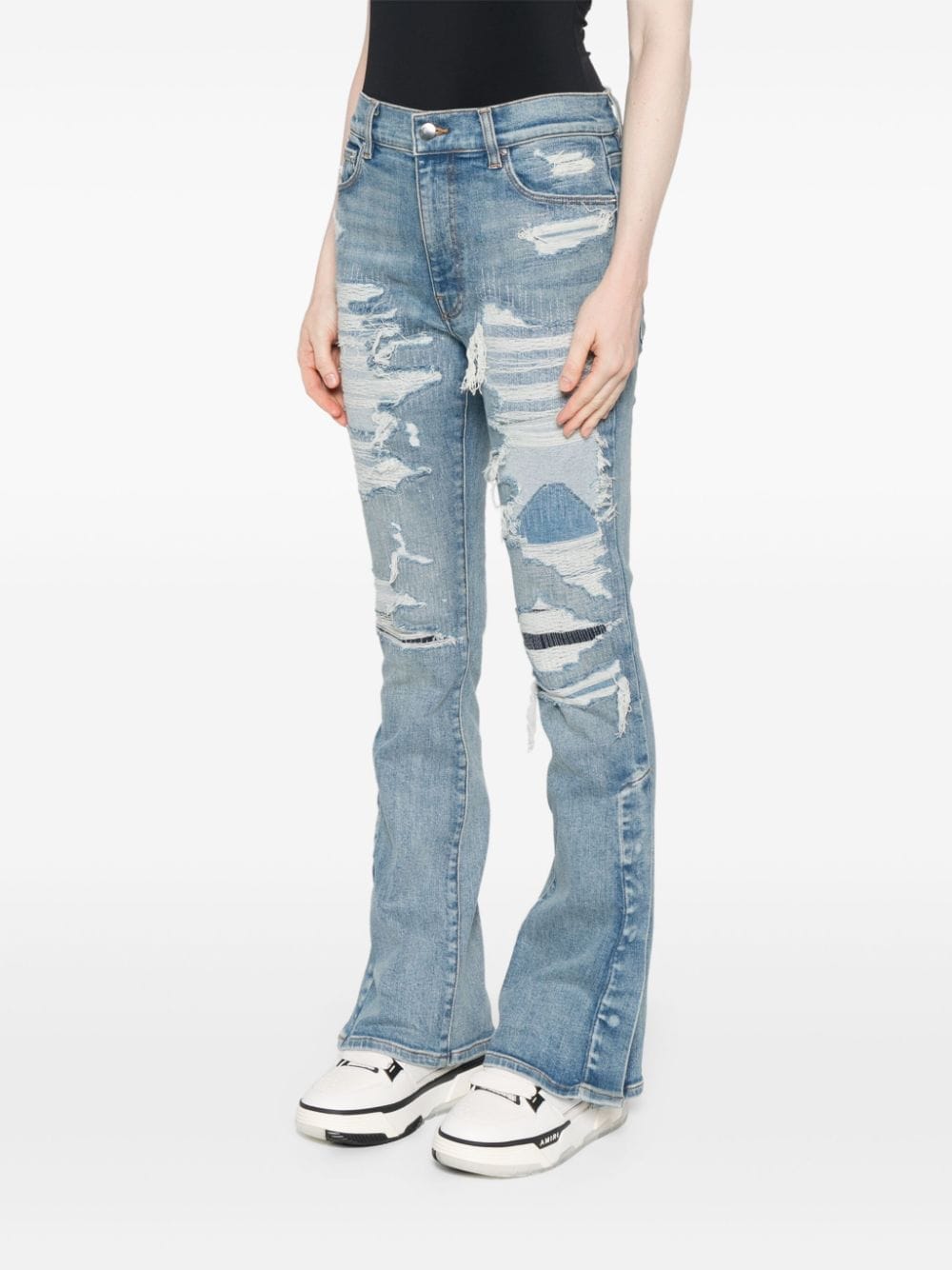 Shop Amiri Kick Jeans In Blue