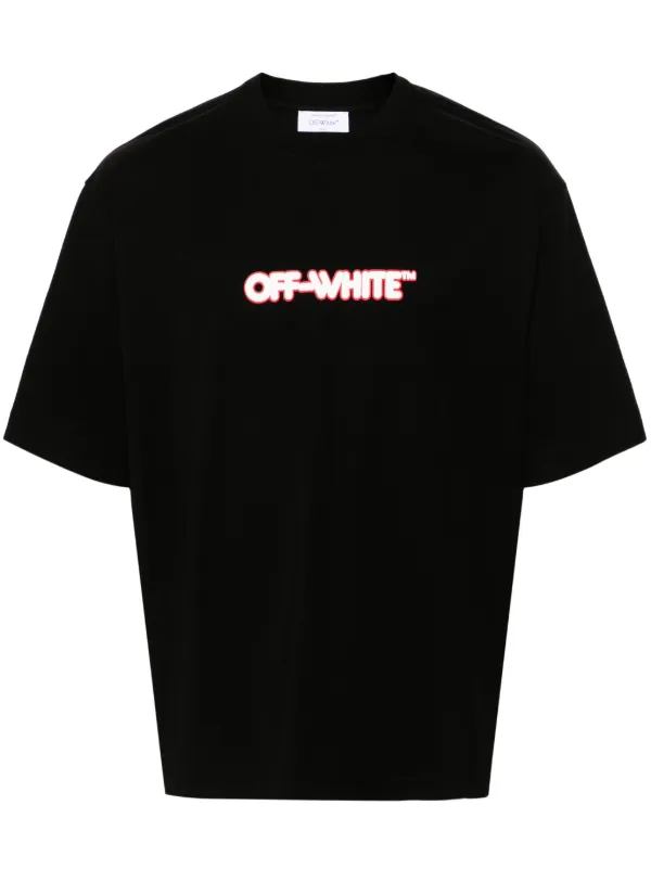 Off white t shirt long tag best sale