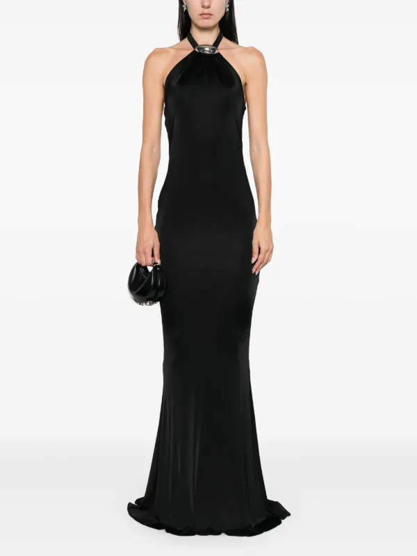 Giuseppe Di Morabito Halterneck Maxi Dress | Black | FARFETCH