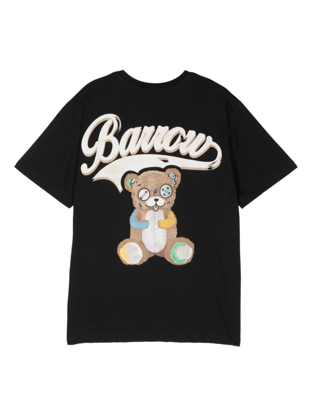 BARROW T-shirt met logoprint - Zwart