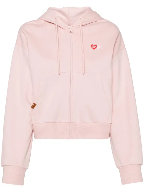 CHOCOOLATE hoodie corta con aplique de corazón