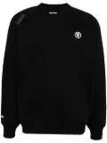 AAPE BY *A BATHING APE® logo patch sweatshirts - Black