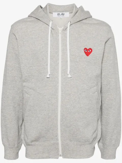Comme Des Garçons Play hoodie con cierre y ojo