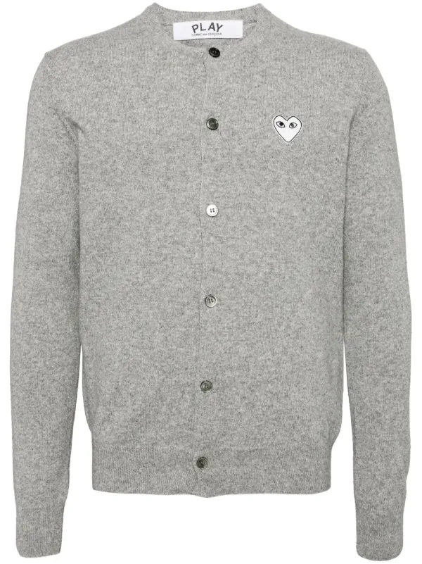 Comme Des Garçons Play カーディガン | グレー | FARFETCH JP Comme Des Garçons Play カーディガン | グレー | FARFETCH JP