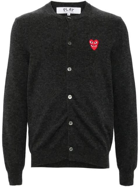 Comme Des Garçons Play heart-patch wool cardigan