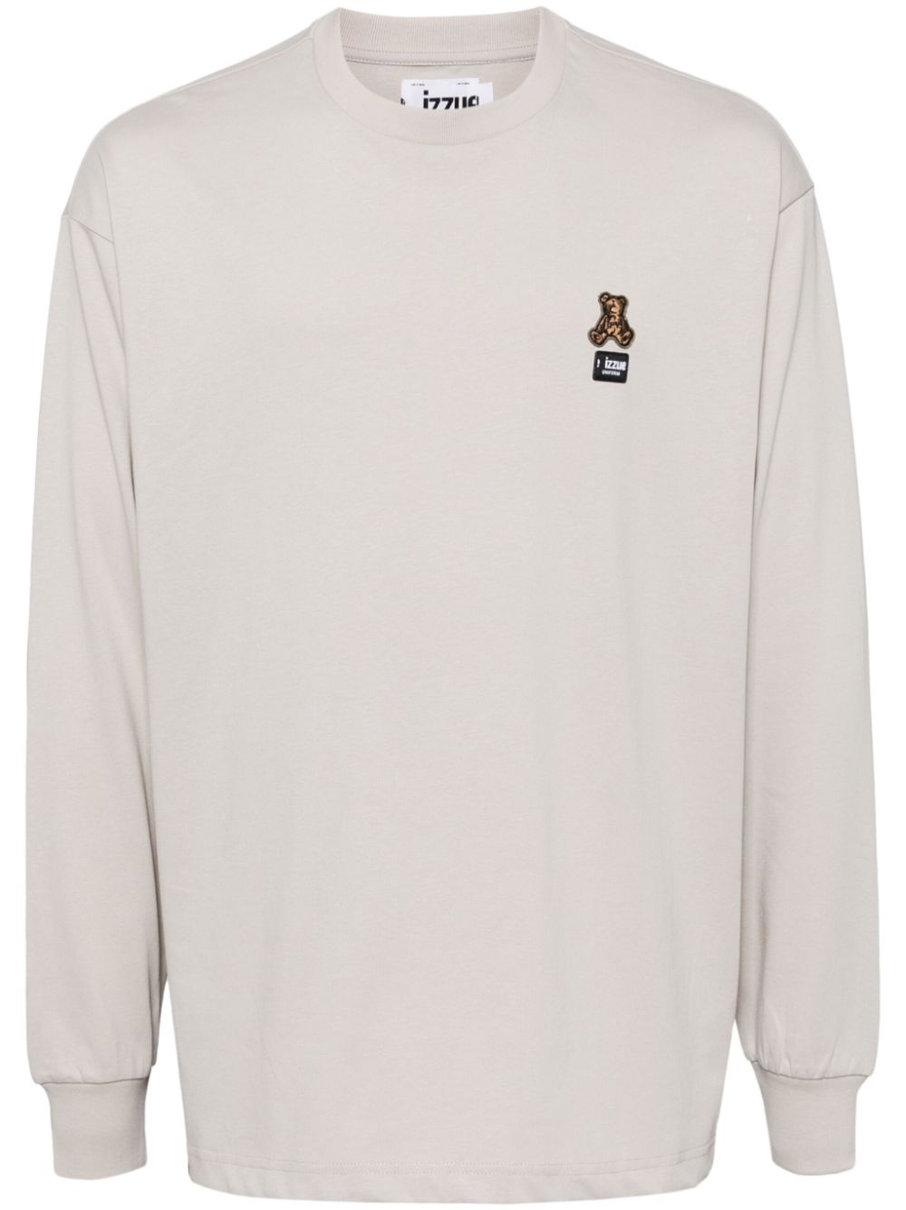 izzue appliqué logo t-shirt - Neutrals