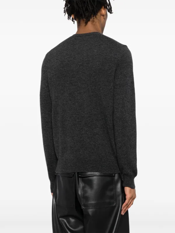 PLAY COMME des GARCONS ウールカーディガングレー セーター 正規品】メンズ COMME des GARCONS プレイ コムデギャルソン