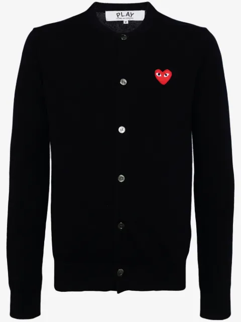 Comme Des Garçons Play Cardigan de lã