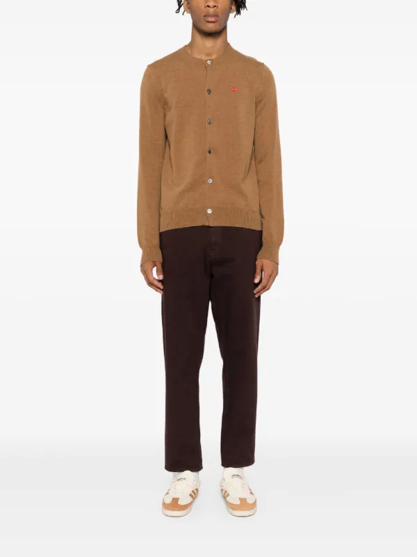 Comme Des Garçons Play カーディガン | ブラウン | FARFETCH JP 