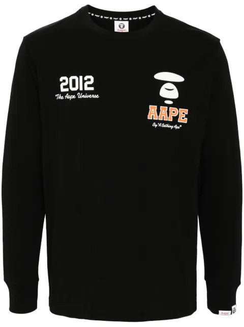 AAPE BY *A BATHING APE Moonface basic long sleeve tee Men