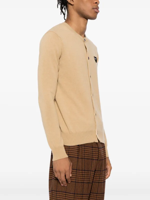 Commes des on sale Garcons Beige Play Cardigan