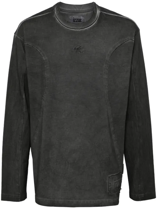 Izzue chemise à logo brodé - Noir - izzue - Modalova