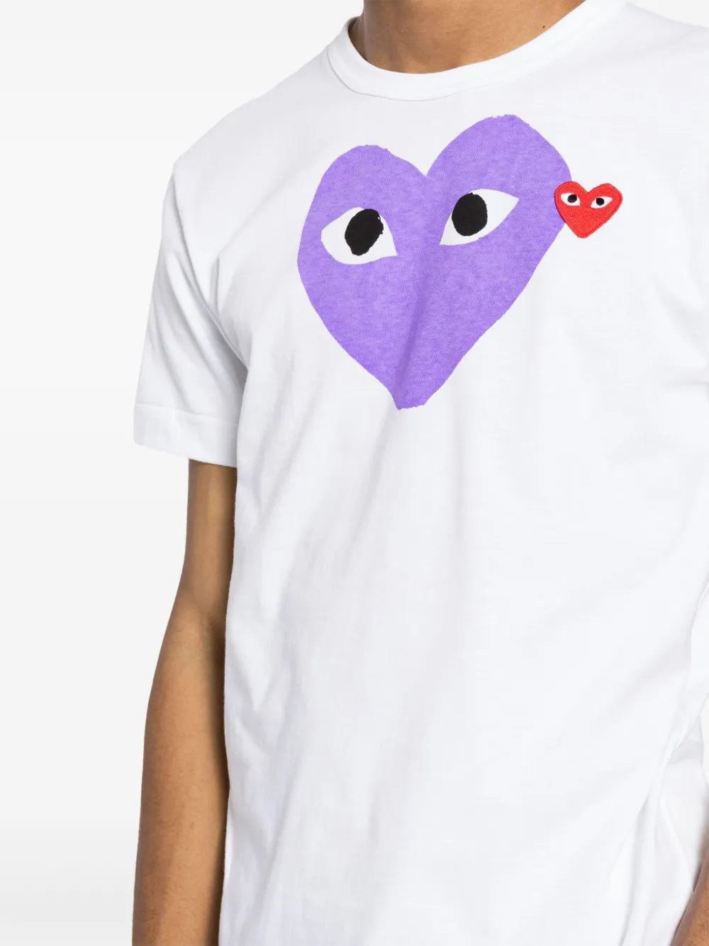 Comme Des Garcons Play T shirt Con Motivo Cuore Bianco FARFETCH IT