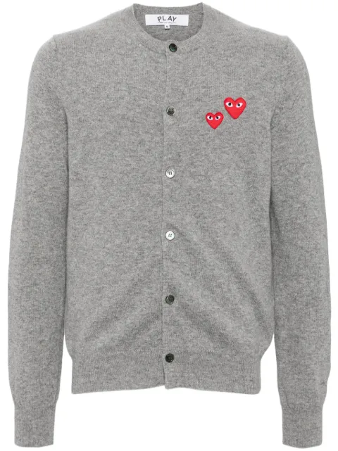 Comme Des Garçons Play heart-patch wool cardigan