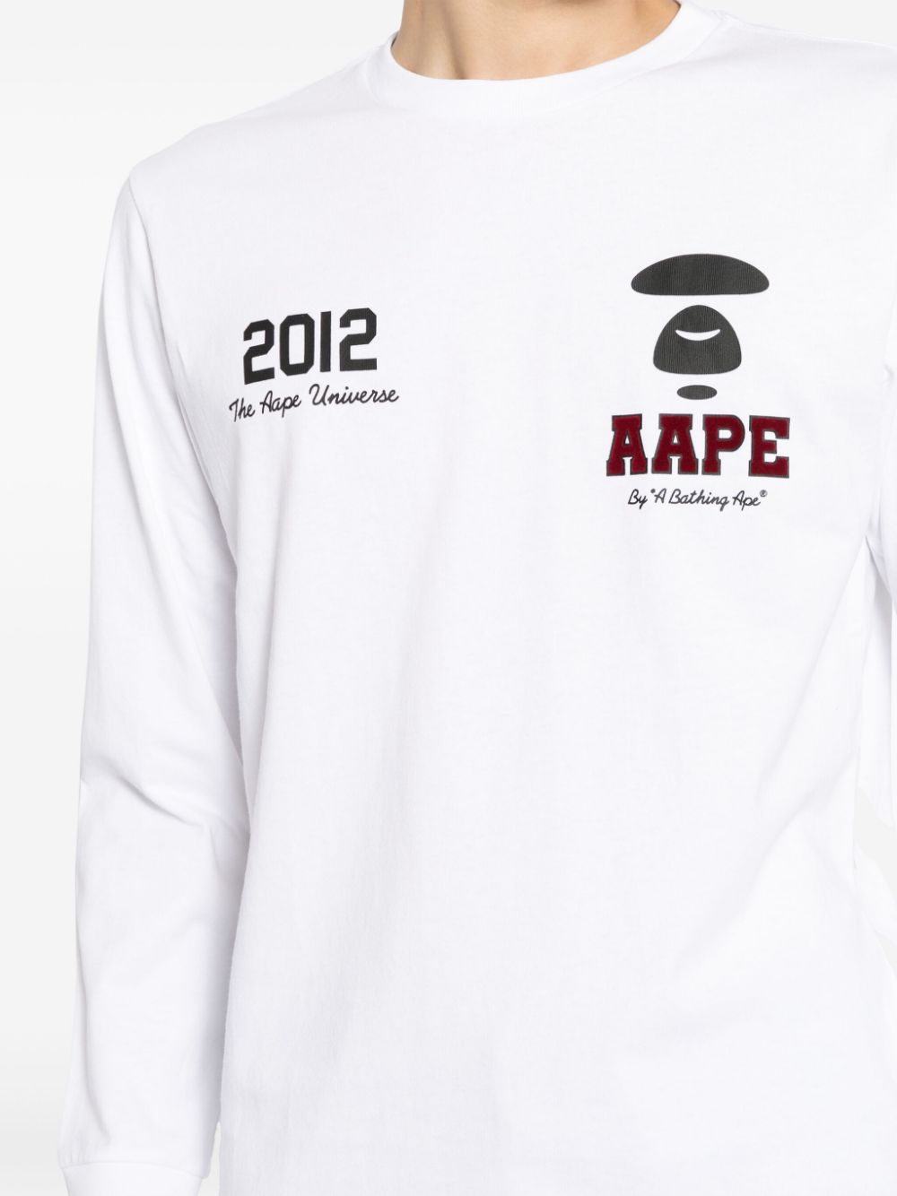 AAPE BY *A BATHING APE Moonface basic long sleeve tee Men