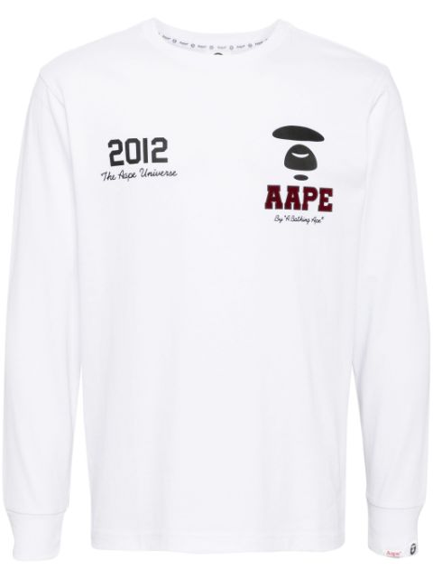 AAPE BY *A BATHING APE Moonface basic long sleeve tee Men