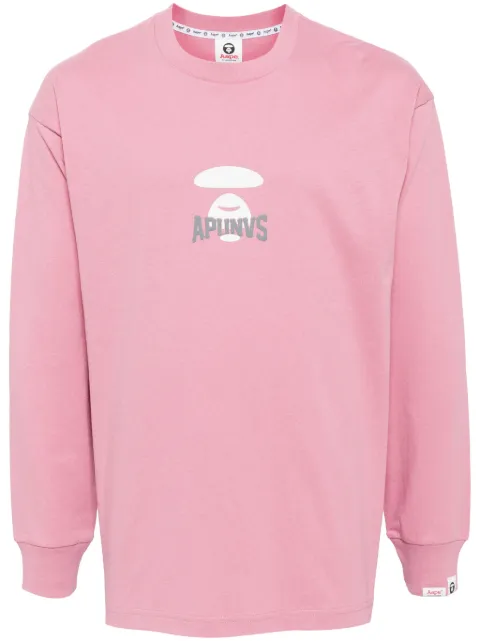 AAPE BY *A BATHING APE® Moonface 图案长袖T恤