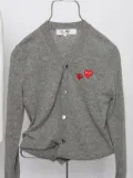 Comme Des Garçons Play wool cardigan - Grey