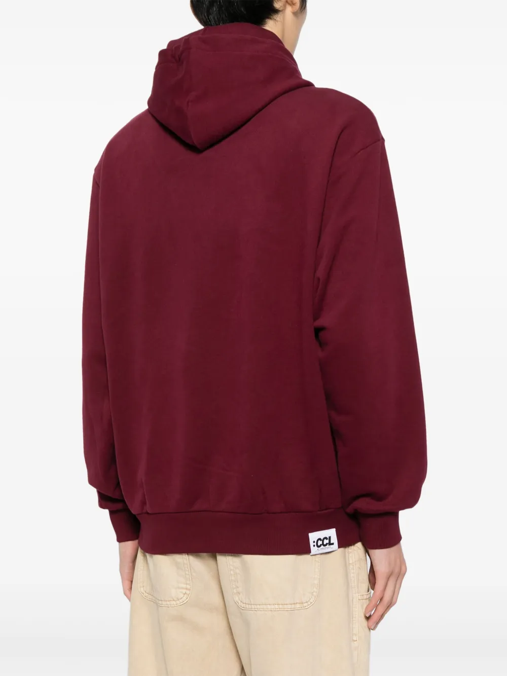 CHOCOOLATE Jack met logoprint en capuchon Rood